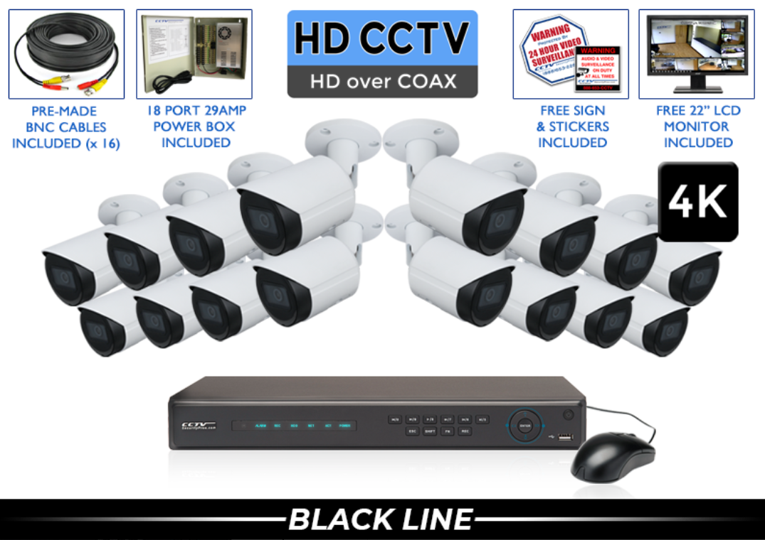 4K - 8MP System with 8 Channel DVR / CSP-4PROCVIB8-S