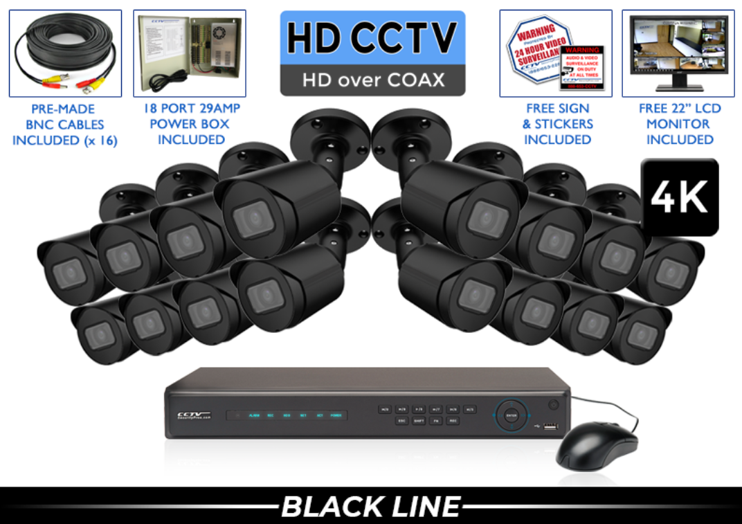 4K - 8MP System with 8 Channel DVR  / CSP-PROCVIB8-B-S