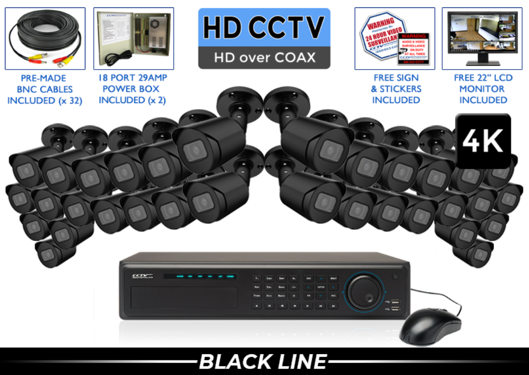 4K - 8MP System with 8 Channel DVR  / CSP-PROCVIB8-B-S