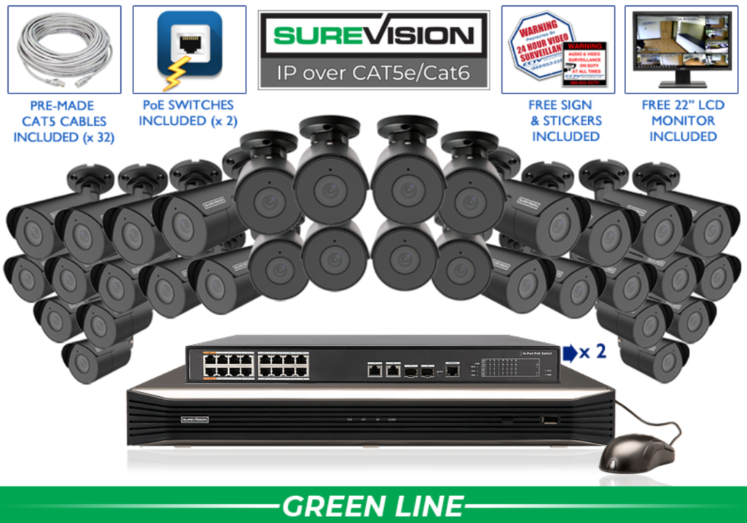 SureVision Bullet Black SV-4IPSB4-B-N