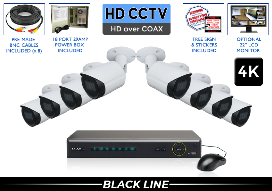 4K - 8MP System with 8 Channel DVR / CSP-4PROCVIB8-S